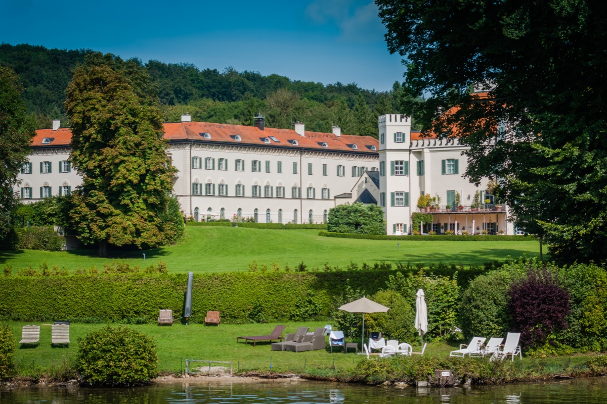 Schloss Possenhofen is a castle located on the western shore of Lake Starnberg in Oberbayern (Upper Bavaria)